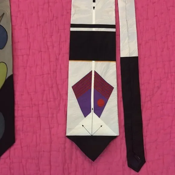 Bob Belmont vintage Olympian Colorful Abstract Ties ( set of 2)